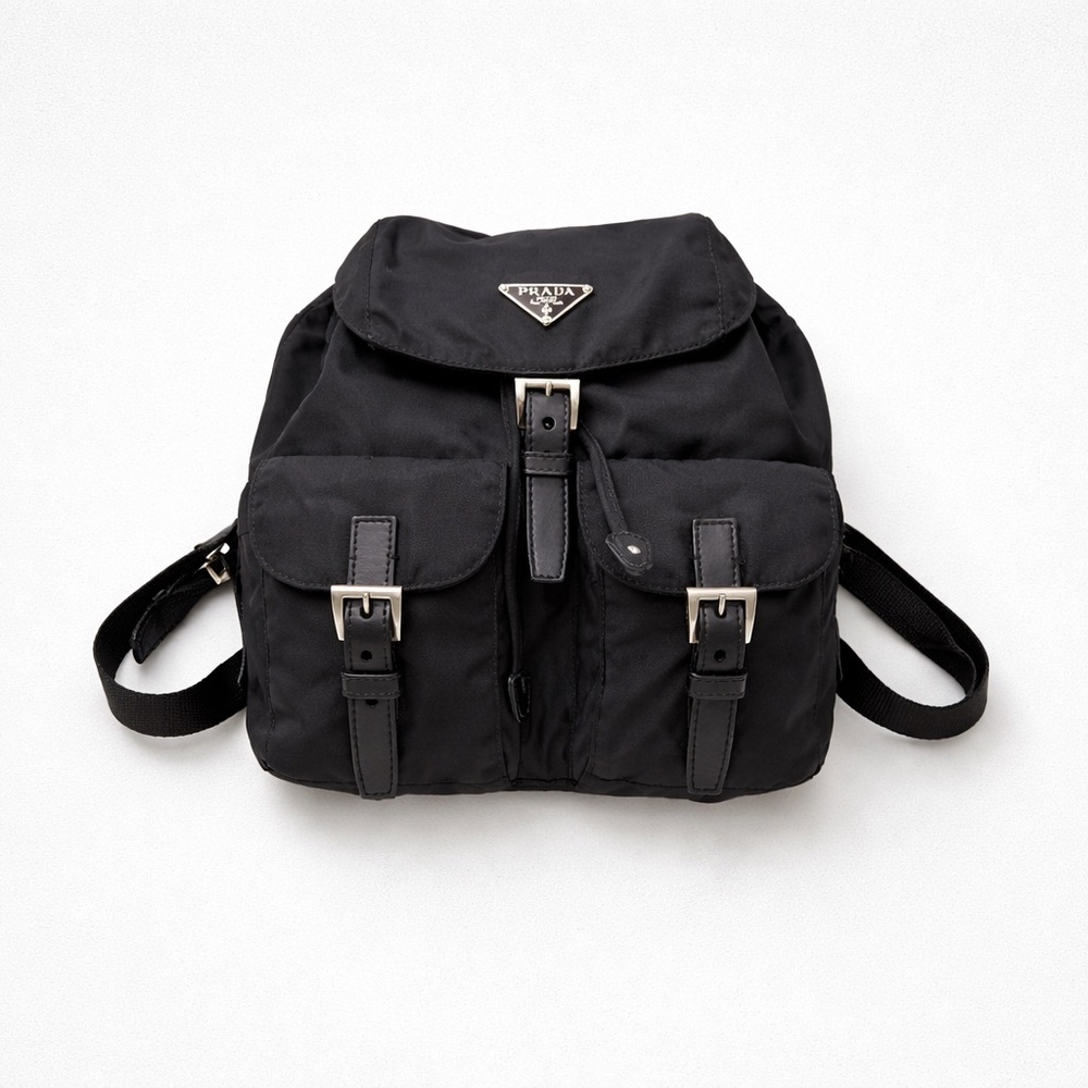 Authentic Prada Black Nylon Backpack Small Pre Ow… - image 5